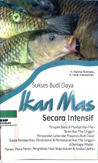 Sukses Budidaya Ikan Mas Secara Intensif