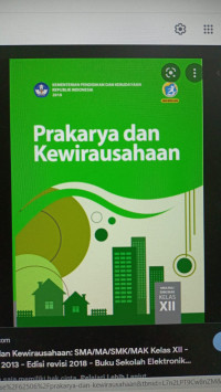 Prakarya dan Kewirausahaan kelas XII revisi 2018