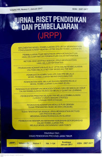 Jurnal Riset Pendidikan Dan Pembelajaran (JRPP)