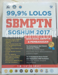 99,9% LOLOS SBMPTN SOSHUM 2017